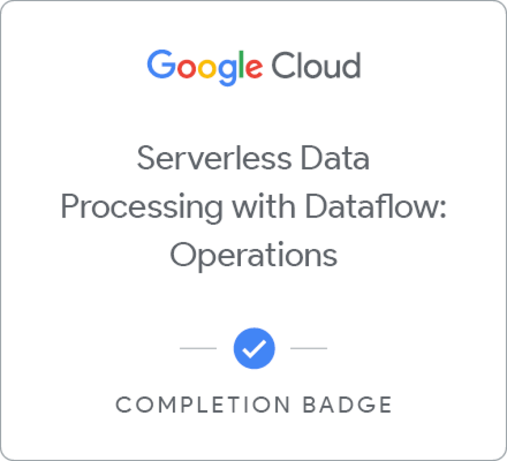 Serverless Data Processing with Dataflow: Operations
